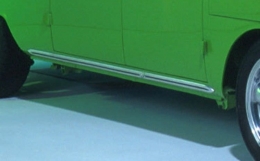 VW Bus T1 Schwellerleisten Leisten mit schwarzem Infill (11-001)