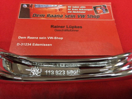 VW Kfer 68- Haubengriff Griff vorne NEU Wolfsbrg West (0439-5)