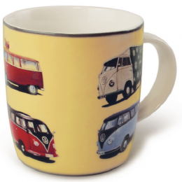 Kaffeebecher mit mehreren VW Bus T1 Motiven (07-014)