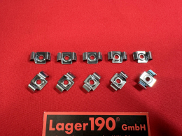 VW Bus T2 10x Zierleistenklammer Metall (0407-500)