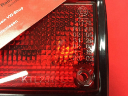 VW Bus T3 Rckleuchte orange/wei/rot links MIT PRFNUMMER (45-316)