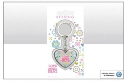 Schlsselanhnger VW Kfer Love Bug Herzform (23-034)