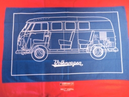 Geschirrtuch Motiv VW Bus T1 Camper Cross Section (23-003)