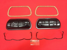 Ventildeckel Spannbgel Dichtungen SET schwarz VW Kfer Bus T1 Typ1 (1770-1SET B)