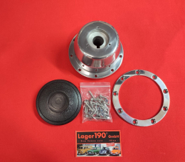 15 Lenkrad Woody Style mit Nabe fr VW Bus T1 03/55 - 07/67, 15 Zoll (380mm) BRAUN (81-236/-008)