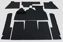 VW K�fer 1302 Limousine Teppichsatz 7teilig schwarz (0536)