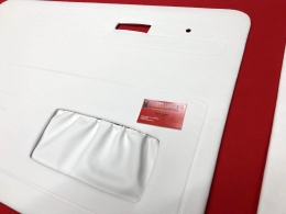 T�rverkleidungen weiss f�r VW K�fer ab 66- T�rtafeln Seitenverkleidung (45-755)