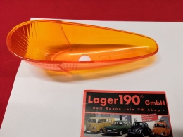 VW Kfer 08/57-10/63 Blinkerglas orange Glas HELLA Blinker PRFZEICHEN (89-019)