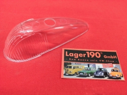 VW Kfer 08/57-10/63 Blinkerglas klar / transparent Glas HELLA Blinker PRFZEICHEN (89-020)
