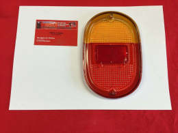 VW Bus T1, T2a Rcklichtglas rot/orange Chrom HELLA (0645)