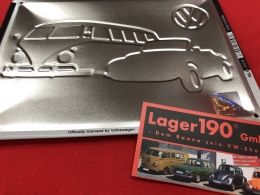 Meet the classics VW Bus T1 + Kfer Blechschild 15x20cm (62-101)