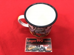 Emaille Becher Tasse VW Bus T1 Life at the beach (62-104)