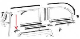 VW Kfer Cabrio 10/52-07/64 Endstck Tr vorne Paar (7041)