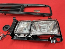 SET Scheinwerfer eckig + Khlergrill ohne Emblem VW Bus T3 79-92 (81-210)