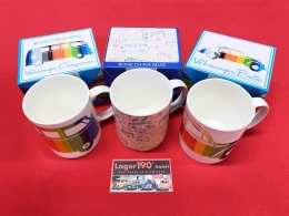 Tasse Stripes Kfer / Tasse multi lines / Tasse Stripes Bus