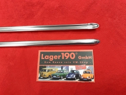 VW Kfer Trittbrettzierleisten 9mm Alu poliert, Paar (45-1008)
