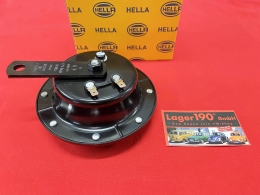 HELLA Hupe 12V Tiefton 380Hz mit E-Zeichen, altes Design (45-1033)