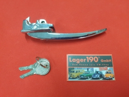 VW Bus T1 61-63 Trgriff Griff Fahrerseite links verchromt (0425-530)
