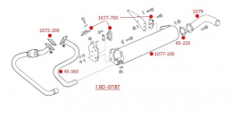 Auspuff VW Bus T3 08/80-07/87 1.6 CS Diesel (1077-100)