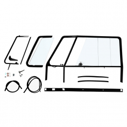 Trfensterrahmen links kompletter Satz VW Bus T1 -67 *Sonderbestellung* (0156-745)