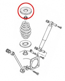 Unterlage Gummi Federteller Hinterachse oben VW Bus T3 + T4 (45-1162)
