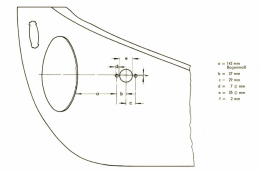 VW Kfer 1960-67 Kotflgel vorne links, neue Version (0104)