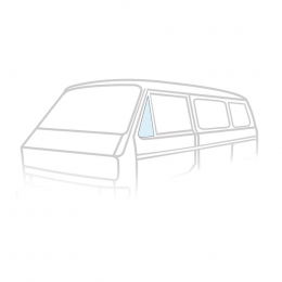 Glasscheibe Dreiecksfenster feststehend, links, Klarglas, fr VW Bus T2 05/79-07/92, mit E-Prfzeichen (8951-210)
