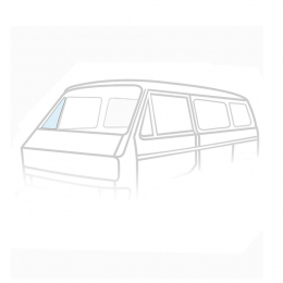 Glasscheibe Dreiecksfenster feststehend, rechts, Klarglas, fr VW Bus T2 05/79-07/92, mit E-Prfzeichen (8951-215)