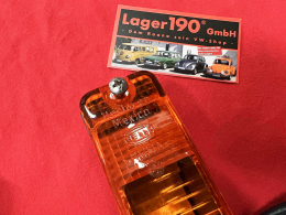 Blinker komplett fr VW Kfer ab 08.74- vorne orange HELLA mit Prfzeichen (89-068)