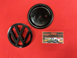 VW-Emblem schwarz VW Bus T3 + T4 hinten 10cm ORIGINAL VW (13-281)