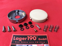 Anbausatz Hupenring mit Hupenknopf Elfenbein VW Bus T1 3/55-7/67 (2702-161)