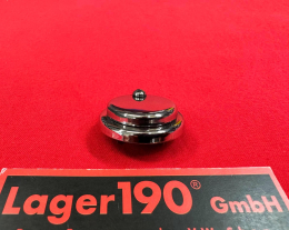 VW Bus T1 8/66-7/67 Pritsche/DoKa Chromrosette f�r Tresorklappe (0428-310)