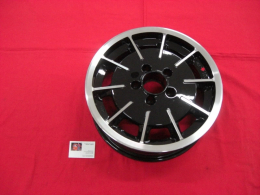 1 Satz Gasburner Felge 5.5x15 5x112 ET20 MIT TV/ABE - schwarz/poliert (81-088SET)