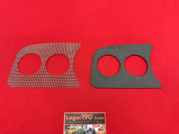 VW Kfer ab 08/57 Unterlage Ziergitter 2x 52mm Armaturenbrett links (0525-712)