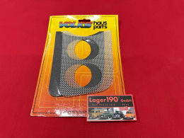 VW Kfer ab 08/57 Unterlage Ziergitter 2x 52mm Armaturenbrett links (0525-712)