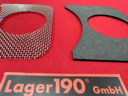 VW Kfer ab 08/57 Unterlage Ziergitter 52mm Armaturenbrett rechts (0525-715)
