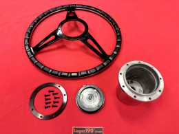 15 Lenkrad Schwarz Woody Style mit Nabe fr VW Kfer 08/60-08/73 (57-058 57-006)