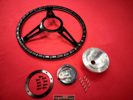 15 Lenkrad Schwarz Woody Style mit Nabe f�r VW Bus T2 -07/74 (57-058 57-009)