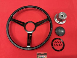 16 Lenkrad Schwarz Woody Style mit Nabe fr VW Bus T1 55-67 (57-059 57-008)