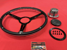 16 Lenkrad Schwarz Woody Style mit Nabe fr VW Bus T1 55-67 (57-059 57-008)