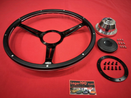 16 Lenkrad Schwarz Woody Style mit Nabe f�r VW Bus T2 -07/74 (57-059 57-009)