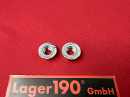 Muttern M8 selbstsichernd mit Sperrverzahnung, Paar (8739-08)