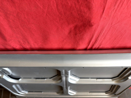 Beschädigte Schiebetür (siehe Fotos) VW Bus T2 67-73 - EINZELSTÜCK! (0891-273 B)