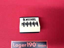 Tageskilometerzähler elfenbein "ÖLWECHSEL" für VW Käfer, Bulli T1, T2 u.a. Oldtimer (2688-030)