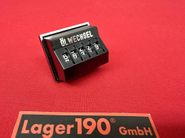 Tageskilometerzähler schwarz "ÖLWECHSEL" für VW Käfer, Bulli T1, T2 u.a. Oldtimer (2688-031)