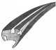 VW Käfer 65-71 + Mexico 80- Dichtung Heckscheibe mit Nut TOP-Qualität [für die Heckscheiben mit 405mm Höhe] (0333)