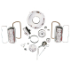 VW Käfer, Bus T1 T2 Anbausatz für Motor in Chrom EMPI 1200 1300 1500 1600 (45-1370)