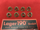VW Käfer T1 T2 Flanschmuttern Auspuff Vergaser Satz M8 SW10 (17-090)