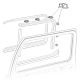 VW Käfer, Bus T2, Typ3 Klammern Clips Fensterschacht (0369)