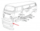 VW Bus T2 08/67-07/71 Rep.-Blech Frontblech außen (0891-190)